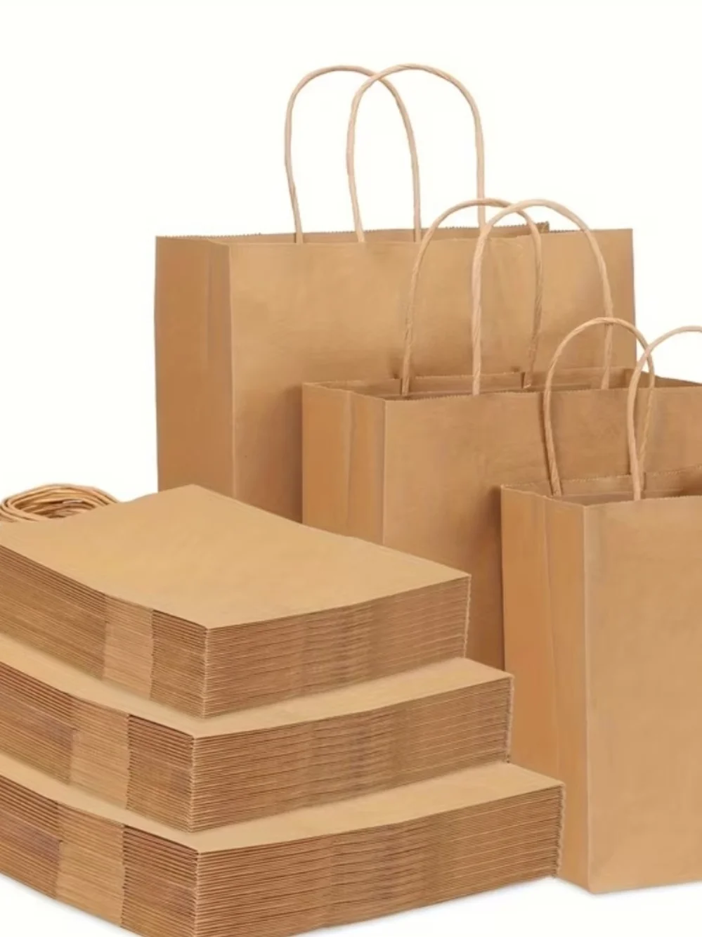 75pcs Paper Bags, Paper Bags With Handles Bulk, 3 Different Sizes Gift Bags